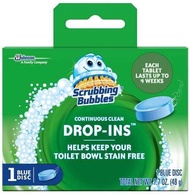 SC Johnson Scrubbing Bubbles Drop Ins Toilet Cleaning Tablet (1 Blue Disc)