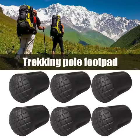 Rubber Walking Stick Tip Protector Non-slip 11mm Trekking Pole Bottom Cover Wear -resistant Anti-Ski