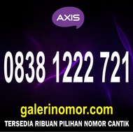 Nomor Cantik Axis 11 Digit Axiata Prabayar Support 4.5G Jaringan XL Nomer Kartu Perdana 0838 1222 721