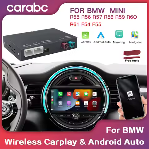 Wireless CarPlay Android Auto for BMW Mini R55 R56 R57 R58 R59 R60 R61 F54 F55 Clubman Countryman Ha