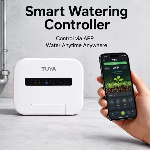 TUYA Smart Irrigation Controller AC220V WiFi Sprinkler Timer 6 Zone 8 Zone Rain Delay Smart Watering