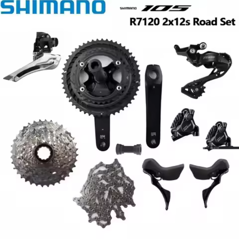 Shimano R7120 2x12s Road Group R7100 Crankset Brake R7170 Shifter R7120 Hydraulic Disc Brake CN M710