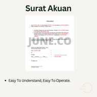 SURAT AKUAN TEMPLATE DECLARATION LETTER TEMPLATE WORD