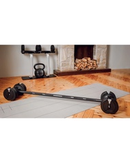 BYZOOM FITNESS Pure Series Easy Bar (Black) - Weight :10LB (4.5KG) - Combine 2 of 12.5 lb or 25 lb D
