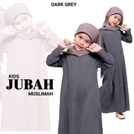 JUBAH MUSLIMAH BUDAK COMO CREPE PLUS SIZE