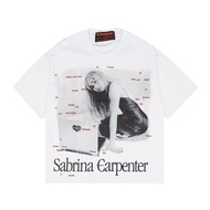 KKONTENER SABRINA CARPENTER ""EMAILS I CANT SEND" OVERSIZE TSHIRT WHITE - Official Merchandise