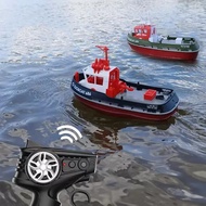 Remote Toys RC Boat Dual Motor Drive RC Tugboat Outdoor Electric Waterproof Remote Control Boat Water Toys