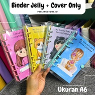 BINDER A6 + COVER ONLY Financial Binder/ A6 binder/ Savings binder/ Jelly Binder/