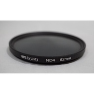 62mm ND 4 - Rise UK Neutral Density ND4 Filter 62 mm