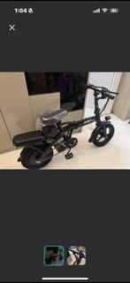 黑色摺疊電動單車electronic bike folding 14吋