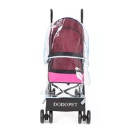 XYPet Stroller Rain Cover Cat Stroller Raincoat Windproof Rain-Proof Dog out Trolley Stroller Rain Cover Pet Supplies