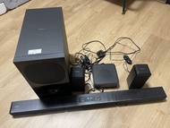 SONY HT-S40R Soundbar + 重低音 + 後置喇叭