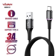 VIVAN VDC100 VDC200 2.4A USB C Cable for Android - Vivan VDC200 VDC100 Type C USB C Cable