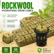 Agricultural rockwool seedling blocks for soilless cultivation Environmentally friendly cultivation 