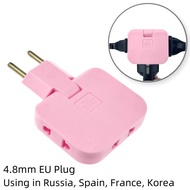 European Standard One to Three Conversion Plug Three in One 4.8mm Plug Spain Korea Ukraine Converter