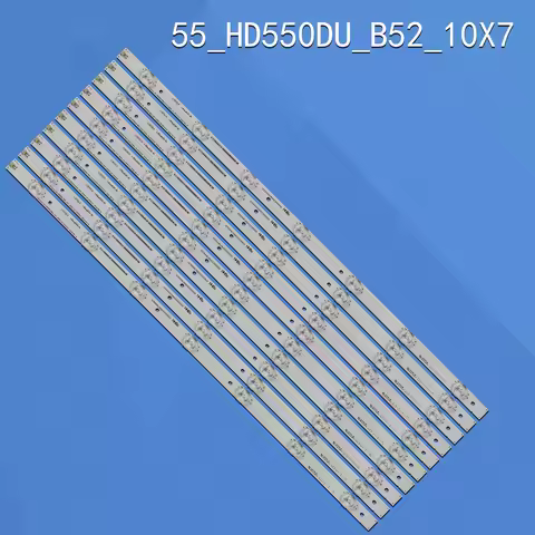 NEW kits 10PCS LED Backlight Strip 7 Lamps For Hisense_55 HD550DU-B52_10X7_3030C_V0_20151012 55H8C 5