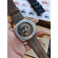 New.. Jam Tangan Pria SF Sevenfriday Q2-01 Brown Silver NFC ORIGINAL