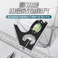 Combination Angle Ruler New Angle Ruler Triangle Ruler Stainless Steel Edge Woodworking Triangle Rul