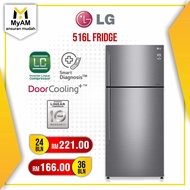 [Peti Sejuk] Ansuran Mudah LG 516 Litre Top Freezer Fridge