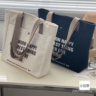 【ks1179.my】 帆布包 Canvas bag 帆布包 女 森系 百搭 单肩包 大容量 装书 学生上课 通勤包 手提布袋包Student commuting bag, portable clot
