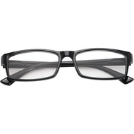 SODQW Women Rectangle Office-Siren Glasses Non Prescription Fashion Eyewear Y2K Fake Cosplay Glasses