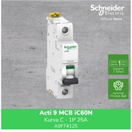 Schneider Electric Acti 9 MCB iC60N - Kurva C - 1P 25A - A9F74125