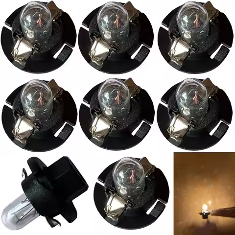 10pcs B8.4 B8.4D T5 1.2W 12V original automotive halogen lamps high quality panel lights wedge car d