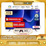 [Google TV]COOCAA 50 inch Smart TV - 4K - UHD - Netflix/Youtube - Google Assistant - Dolby Audio - L