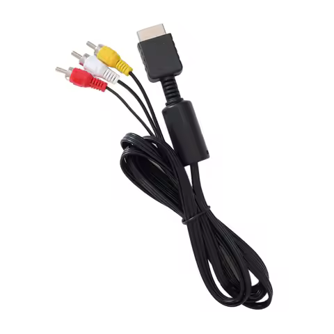 6 Feet AV to RCA Audio Video Composite Cable for Sony PS1 PS2 PS3 PS3 Slim - High Definition PS2AV C