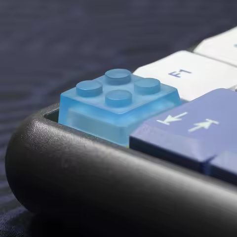 Building Blocks Toys Resin Artisan Keycap Low Profile Keycap for Low Profile MX Stem Mechanical Keyb