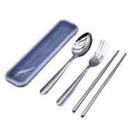 ☆☆Ready Stock☆☆ Stainless Steel Adult Cutlery Set/ set sudu garfu dan chopstik