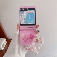 Creative Game Style Samsung ZFlip7 FE Phone Case Foldable Screen Protection Cover with Hinge Anti-Fa