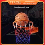 Adult adjustable basketball hoop with wall mounting, reinforced solid outdoor basketball hoop, stand