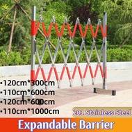 Stainless Steel Expandable Barrier Type Without Roller, Safety Fence Barrier, 3M 6M Telescopic Strol