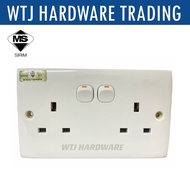 (SIRIM) MIND 13A Double Switch Socket Plug/ Double Socket/ Plug Socket/ Twin Socket (SIRIM Approved)