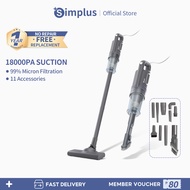 Simplus 18KPa 3 in 1 Upgraded Vacuum Cleaner Portable and  Handheld  Vacuum Cleaner for Home 11pcs A