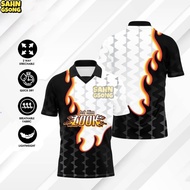 Prints Fire Street Jersey Red Jersey Retro Collar Shirt Sublimation Jersey Custom Name Retro Viral