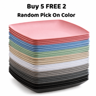 26cm Square Wheat Straw Plate/Pinggan Plastik/Plastic Plate/Piring Plastik/Dinner Plate/Set Pinggan 