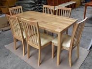 ไม้จริงยางพารา โต๊ะ 150 CM แข็งแรงทนทาน