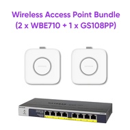 NETGEAR WiFi 7 2.5G Wireless Access Point Bundle (WBE710 + 1 x GS108PP)