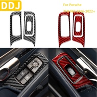 For Porsche Boxster Cayman 718 982 2016-2022 Car Window Lift Panel Sticker Carbon Fiber Interior Car