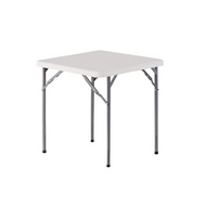 70cm Square Table Meja Lipat Empat Segi Portable Square Table HDPE Plastic Square Folding Table For Restaurant Camping