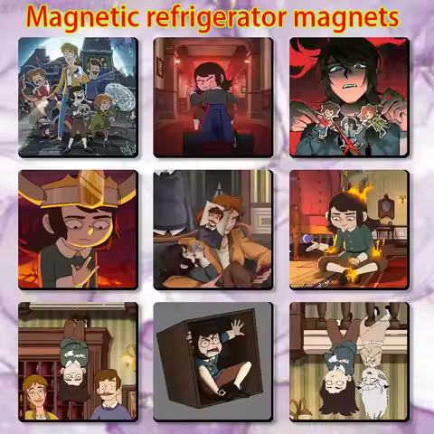 C-Comedy Haunted A-Animation Hotel Fridge Magnet Square Stickers Personalize Home Decor Souvenirs Gi