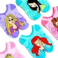 ❤️PRINCESS❤️ 6-Pair Disney Princess Big Cute Face Frozen Elsa Mermaid Ariel Belle Aurora Rapunzel Mu