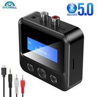 OPENMALL Bluetooth 5.0 Transmitter Receiver EDR Wireless Adapter USB Dongle 3.5mm AUX RCA Home Stereo Car HIFI Audio F6Y3