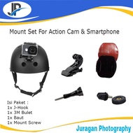 Gopro Mount Set For Action Camera & Smartphone