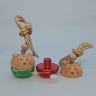 HIJAU 6 Ml Green Cat Glass Car Perfume Bottle / Perfume Bottle