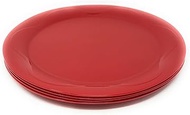 Tupperware Open House Floresta 11" Dinner Plates Red