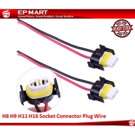 (1Unit) H8 H9 H11 H16 Headlight/Fog Lamp Bulb Repair Socket Connector Plug Wire
