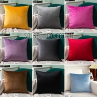 Suede sofa cushion cover 30x30 40x40 45x45 50x50 60x60 plain premium suede